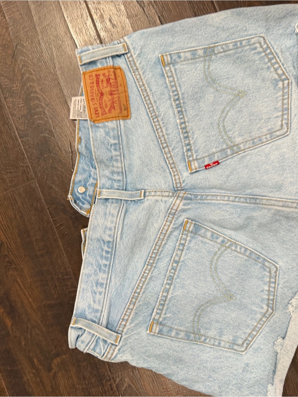 Levi's Light Blue Denim Women's Relaxed Shorts